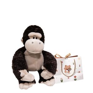 Милые и игривые плюшевые куклы высотой 25см/35см/50см OU DI PIG, King Kong+Bear Shopping Bag