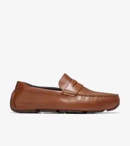 Мужские лоферы Grand Laser Penny Driver Shoe, цвет British Tan/java Cole Haan