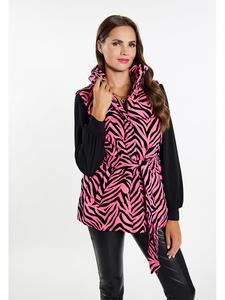 Faina Жилет розово-черного цвета