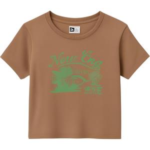 Обычная футболка женская New Era, коричневый