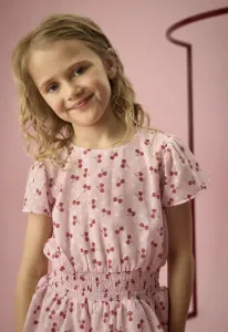 Платье-Халат из крепа с добби и рукавами Creamie, Rose Pink