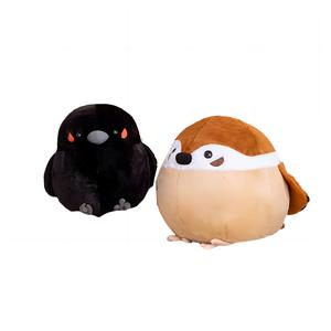 Плюшевая кукла Round And Rollin' Sparrow Crow, пухлая и милая, высота 35см/40см Bobby Bear