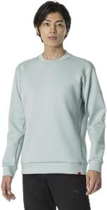 Спортивная толстовка MIZUNO Training Wear, круглый вырез, удобная для движений, унисекс, для взрослых, размер 32MCA052, мятно-зеленый вересковый