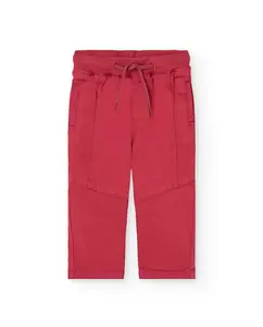 Детские однотонные брюки на резинке Boboli, красный