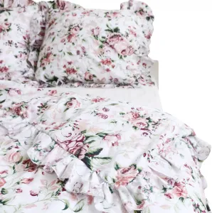 Постельное белье с оборками, пододеяльник для спальни 220х200 см, ретро-цветочный рисунок EDANTI