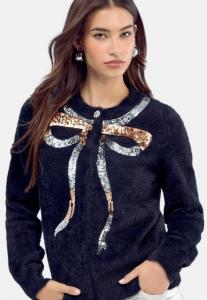 Кардиган Lipsy REGULAR FIT, Black Bow/Black