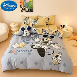 Disney Комплект постельного белья 2.0м, 4 предмета, пододеяльник 220x240 см, плотный хлопок, цвет explore space wq