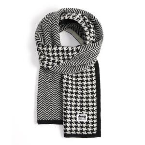 Шарф из трикотажной ткани, унисекс, для тепла осенью и зимой Jeep, черный