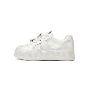 Кеды, скейтборд обувь женская средняя высота Daphne, белый