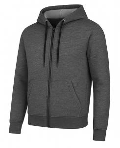 Мужская толстовка с длинными рукавами и застежкой-молнией Blue Ice, Charcoal