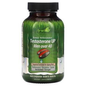 Добавка Irwin Naturals Testosterone UP для мужчин старше 40 лет, 60 жидких таблеток