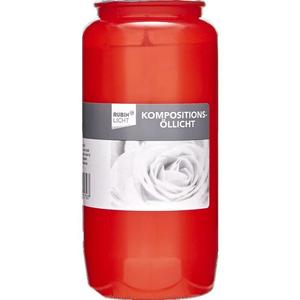 Композиция масляная лампа №7 красная RUBIN LICHT, 1 шт.