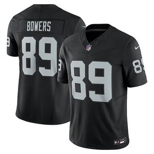 Мужская черная джерси las vegas raiders brock bowers team vapor fuse limited Nike