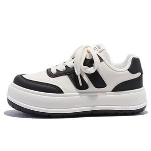 Амортизирующие противоскользящие износостойкие повседневные низкие кроссовки Women's Beige Black SNXR