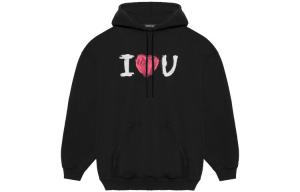 Толстовка Balenciaga I Love U, черный