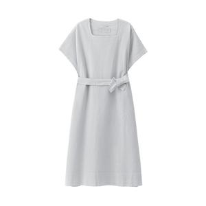 Женское платье Muji с французскими рукавами, темно-бежевый