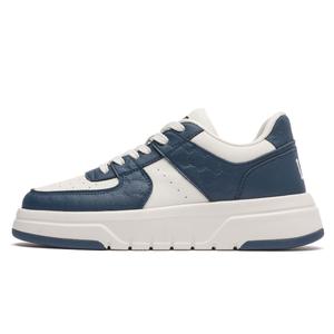 Lee Белые кроссовки дышащие для скейтборда с эффектом увеличения роста мужские низкие голубые, цвет Blue