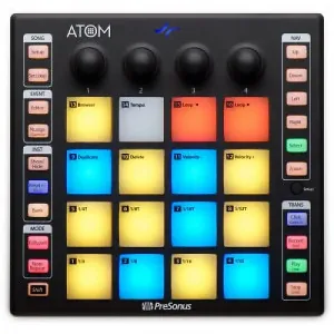 MIDI-контроллер с пэдами для создания и выступлений Presonus ATOM 16, порт USB
