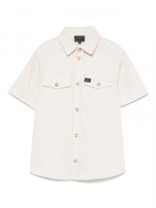 Поплиновая рубашка Fay Kids, нейтральный