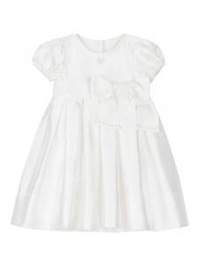 Комплект атласного платья Dolce & Gabbana Kids, белый
