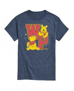 Мужская футболка с короткими рукавами Hybrid Apparel Winnie the Pooh Collegiate Letters AIRWAVES, синий