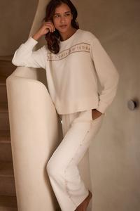 Широкие ребристые брюки джоггеры B By Ted Baker, бежевый