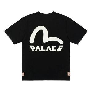 Футболка x evisu seagull logo t-shirt 'black' Palace, черный