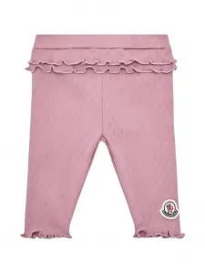 Леггинсы с оборками Moncler Enfant, розовый