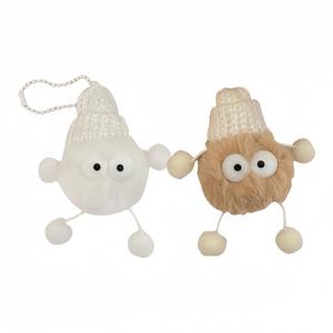 Очаровательные куклы Little Coal Ball плюшевый кулон высота 7см LALABABY, коричневый