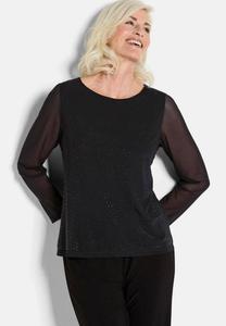 Блуза GOLDNER MIT GLITZERSTEINEN, Black