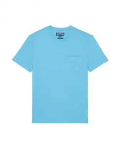 Однотонная мужская футболка из органического хлопка Vilebrequin, синий