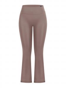 Smilodox Леггинсы с расклешенным низом в коричневом цвете