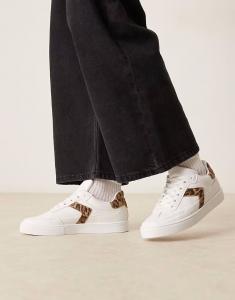 Кроссовки Drift на шнуровке белого цвета Asos Design