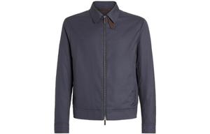 Ermenegildo Zegna Куртка-рубашка Zegna Leggerissimo на молнии, Marine Blue