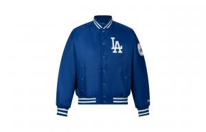 New Era Куртка унисекс, синие, бейсбольный воротник, средней толщины, другие