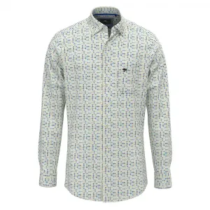 Рубашка Fynch Hatton Combi Print, зеленый