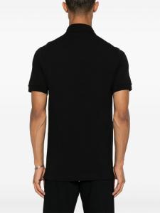 Dolce & Gabbana рубашка поло с вышитым логотипом, черный