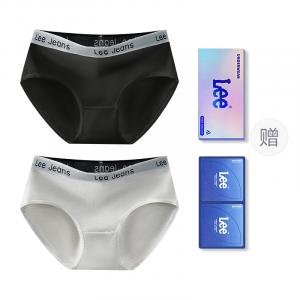 Классические 101 трусы женские подарочный набор из 2 полосок Lee, серый
