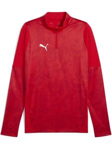Свитер TeamCUP Training 1/4 Zip Top красного цвета Puma