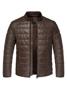Кожаная куртка Amaci&Sons ELOY, темно-коричневый
