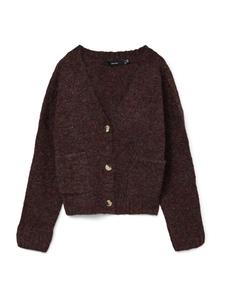 VERO MODA Кардиган 'VMINGRID' в цвете винный красный