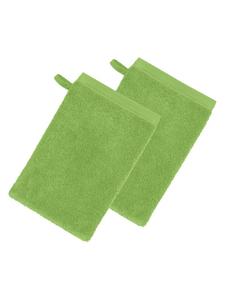 Erwin Müller Махровые рукавицы для мытья посуды, 2 шт , Хайденхайм, яблочно-зеленый цвет