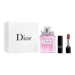 Набор парфюма и помады floral eau de toilette аромат лимона 30мл+3,5г DIOR, Two-Piece Set: Floral Women's светло-Perfume 50ml+Vibrant синий золотой Lipstick #720 Russet красный коричневый 3.5g