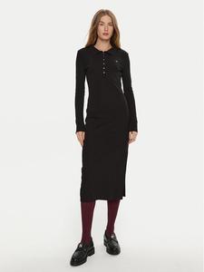 Трикотажное платье приталенного кроя Calvin Klein Jeans, черный