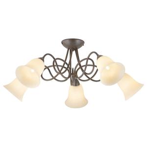 Потолочный светильник LAM 4505 II, сатиновое стекло / железо - 5 ламп