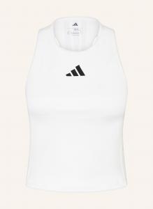 Майка с тремя полосками Adidas, белый