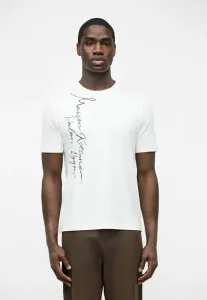 Футболка с принтом "poetic script light regular tee print" Maison Kitsuné, White
