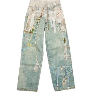 Джинсы 1981 Collection FW25 Unisex Acne Studios, petit светло-синий