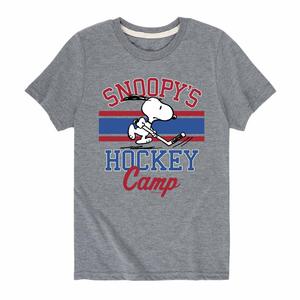Футболка с рисунком Peanuts Snoopy's Hockey Camp для мальчиков 8–20 лет Licensed Character