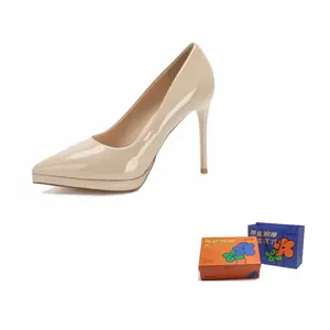 WOXXXN Тонкие каблуки женские на шпильке - нюд 8 см, цвет Nude 8CM